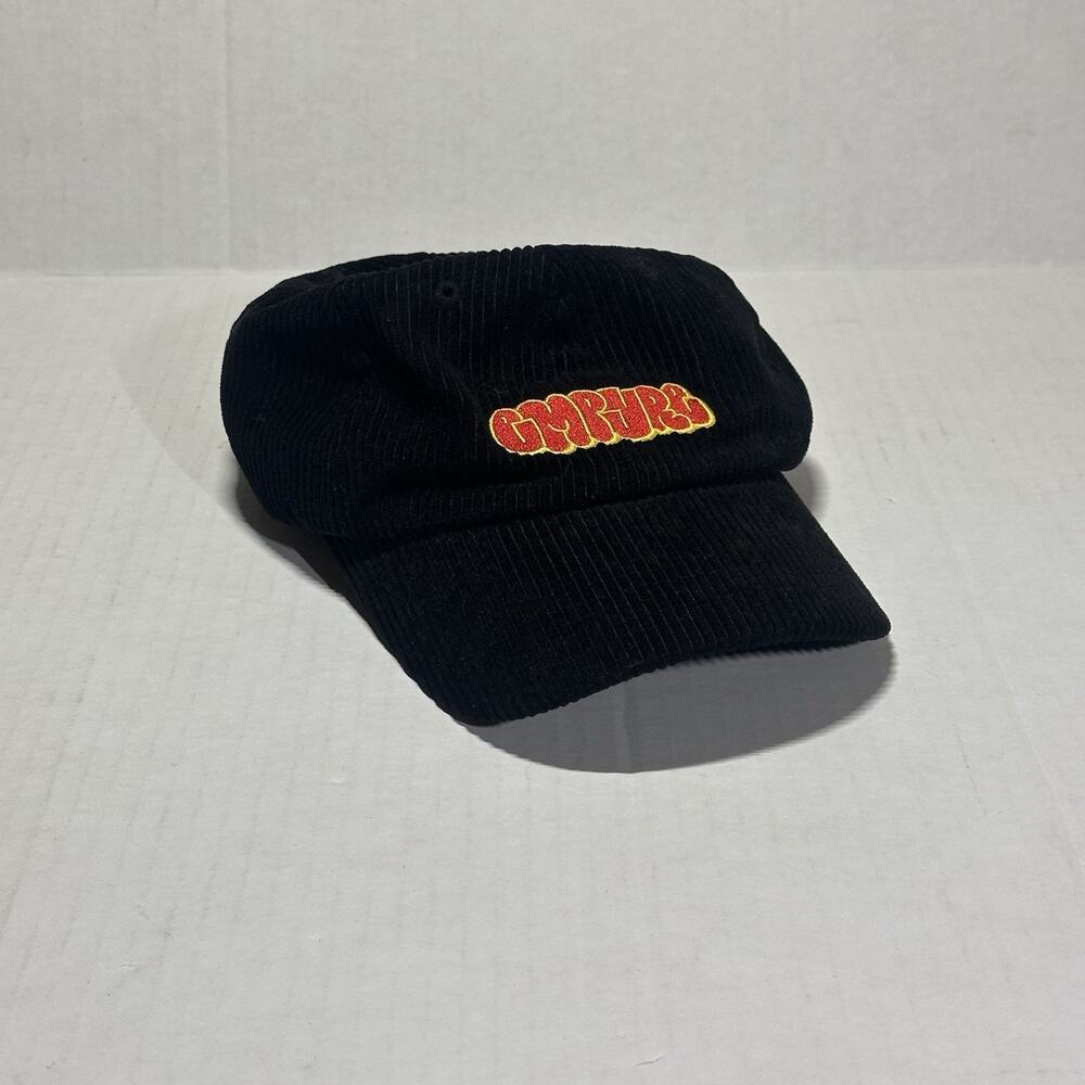 Empyre Corduroy Hat One Size Strapback Black Skateboard Streetwear